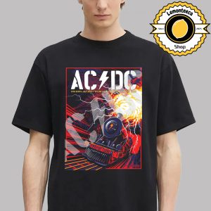 ACDC PWR UP Tour 2025 Poster For Madrid Spain At Riyadh Air Metropolitano On July 12th 16th 2025 Unisex T-Shirt
