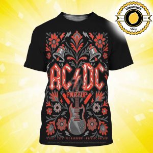 ACDC PWR Up Warsaw 2025 Merchandise Poster At PGE Narodowy In Warsaw Poland On July 4th 2025 All Over Print Shirt