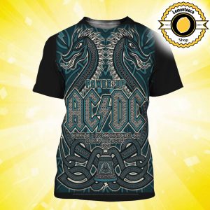 ACDC Power Up Tour 2025 Poster For The Shows In Goteborg Sweden At Ullevi Stadium On July 28 And August 1 2025 All Over Print Shirt