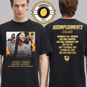 Angel Reese Slam Summer Classic Hall Of Fame NBA 2K26 List Title Two Sided Unisex T-Shirt
