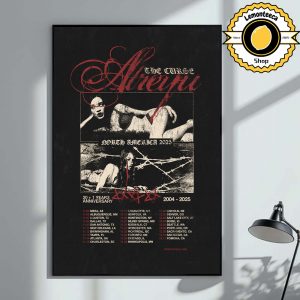 Atreyu Merch Poster The Curse North American Tour 2025 Schedule Home Decor Poster Canvas