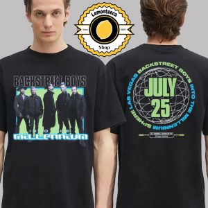 Backstreet Boy Into The Millennium Merch Tee In Las Vegas At Sphere On July 25 2025 Two Sided Unisex T-Shirt