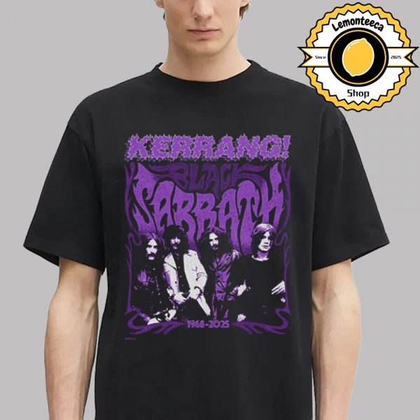 Black Sabbath X Kerrang Collab 1968 2025 Unisex T-Shirt