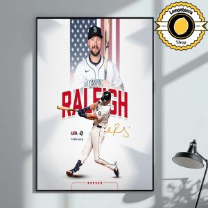 Cal Raleigh Joins Team USA Seattle Mariners Star to Compete in 2026 World Baseball Classic MLB 2025 Home Decor Poster Canvas
