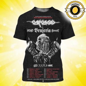 Carcass Band North American Putrefaction Tour 2025 Schedule All Over Print Shirt