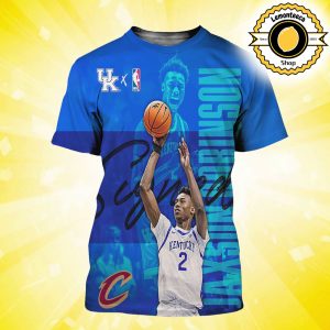 Congrats To Jaxson Robinson For Signing A Free Agent Deal With The Cleveland Cavaliers NBA 2025 All Over Print Shirt