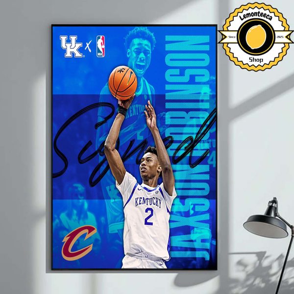 Congrats To Jaxson Robinson For Signing A Free Agent Deal With The Cleveland Cavaliers NBA 2025 Home Decor Poster Canvas