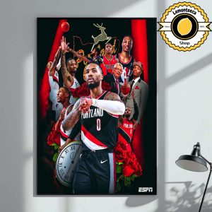 Damian Lillard Return Back To The Portland Trail Blazers NBA 2025 Home Decor Poster Canvas