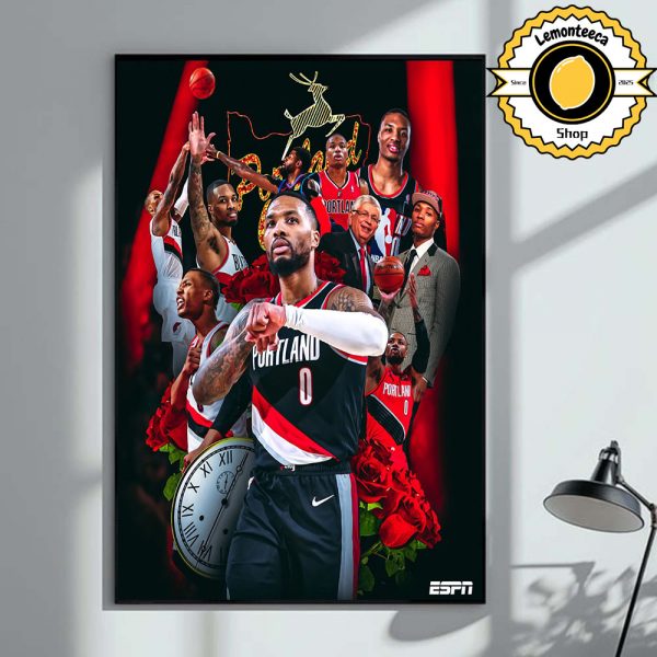 Damian Lillard Return Back To The Portland Trail Blazers NBA 2025 Home Decor Poster Canvas