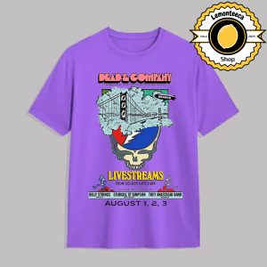 Dead And Company Celebrating 60 Year Of The Grateful Dead’s Music Event Poster At Golden Gate Park In San Francisco California On August 1 2 3 2025 Unisex T-Shirt