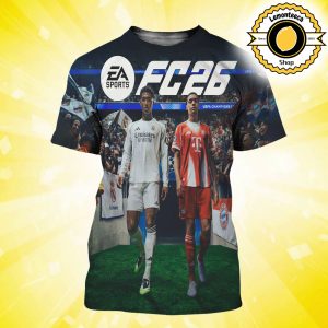 EA Sports FC 26 Cover Stars Jude Bellingham And Jamal Musiala All Over Print Shirt