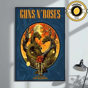 Guns N Roses Event Poster In Sofia Bulgaria At Vasil Levski National Stadium On July 21 2025 Home Decor Poster Canvas