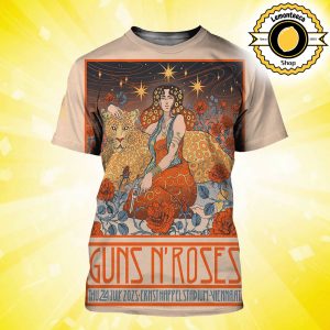 Guns N Roses Vienna Poster In Vienna AT At Ernst Happel Stadium On July 24 2025 All Over Print Shirt