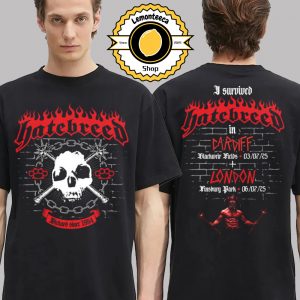 Hatebreed Merch Tee In Cardiff At Blackweir Fields On July 3 2025 And In London At Finsbury Park On July 6 2025 Two Sided Unisex T-Shirt