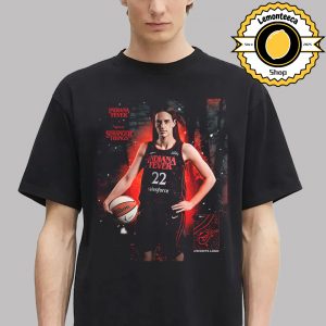 Indiana Fever X Stranger Things Cover Caitlin Clark New Stranger Things Jerseys WNBA 2025 Unisex T-Shirt
