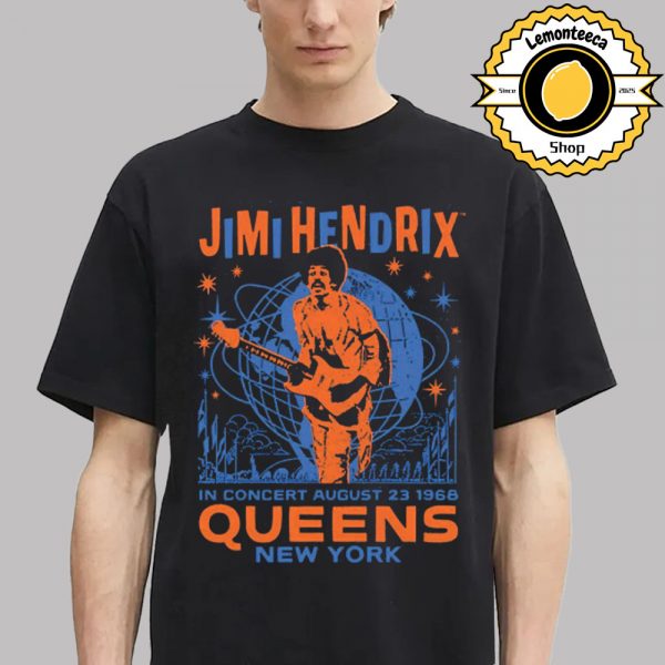 Jimi Hendrix Exclusive Tee I Am Experienced In Concert August 23 1968 At Queen In New York Unisex T-Shirt