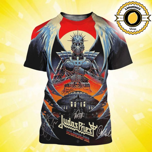 Judas Priest Show Poster For Teenage Cancer Trust At The Royal Albert Hall In London On March 31st 2006 All Over Print Shirt