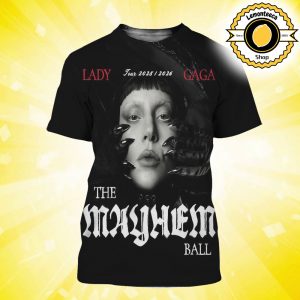 Lady Gaga Mayhem The Ball Tour 2025 2026 All Over Print Shirt