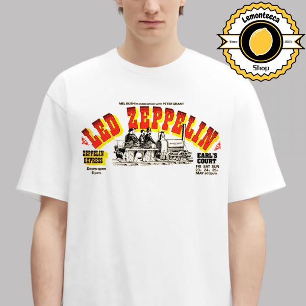 Led Zeppelin Express Poster Bone Unisex T-Shirt