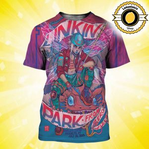Linkin Park From Zero Brooklyn 2025 Merch Poster At Barclays Center In Brooklyn NY On July 29 2025 World Tour All Over Print Shirt
