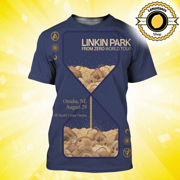 Linkin Park From Zero Omaha 2025 Merch Poster At CHI Health Center Omaha In Omaha NE On August 29 2025 World Tour All Over Print Shirt