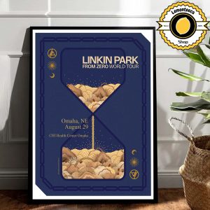 Linkin Park From Zero Omaha 2025 Merch Poster At CHI Health Center Omaha In Omaha NE On August 29 2025 World Tour Home Decor Poster Canvas
