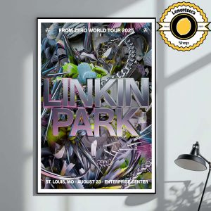 Linkin Park From Zero St Louis 2025 Merch Poster At Enterprise Center In St Louis MO On August 23 2025 World Tour Home Decor Poster Canvas