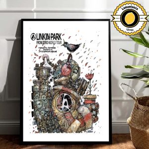 Linkin Park From Zero Toronto 2025 Merch Poster At Scotiabank Arena In Torono Ontario On August 8 2025 World Tour Home Decor Poster Canvas
