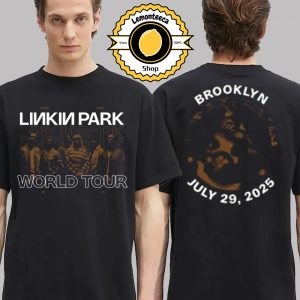 Linkin Park From Zero World Tour 2025 Brooklyn Merchandise Tee At Barclays Center On July 29 2025 Two Sided Unisex T-Shirt