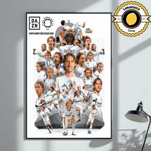 Luka Modric Thank You 13 Years Of Modric In Real Madrid CF Magic Home Decor Poster Canvas