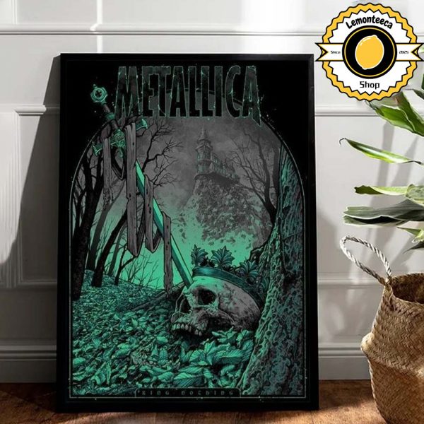 Metallica King Nothing Poster Art Skull 2025 Home Decor Poster Canvas