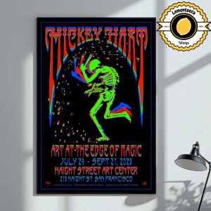 Mickey Hart Event Poster Art At The Edge Of Magic On July 24 To September 21 2025 Haight Street Art Center 215 Haight ST San Francisco Home Decor Poster Canvas