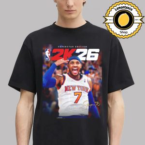 NBA 2K26 Superstar Edition Cover Carmelo Anthony New York Knicks Unisex T-Shirt