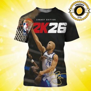 NBA 2k26 Legacy Edition Cover Richard Jefferson Dallas Mavericks All Over Print Shirt