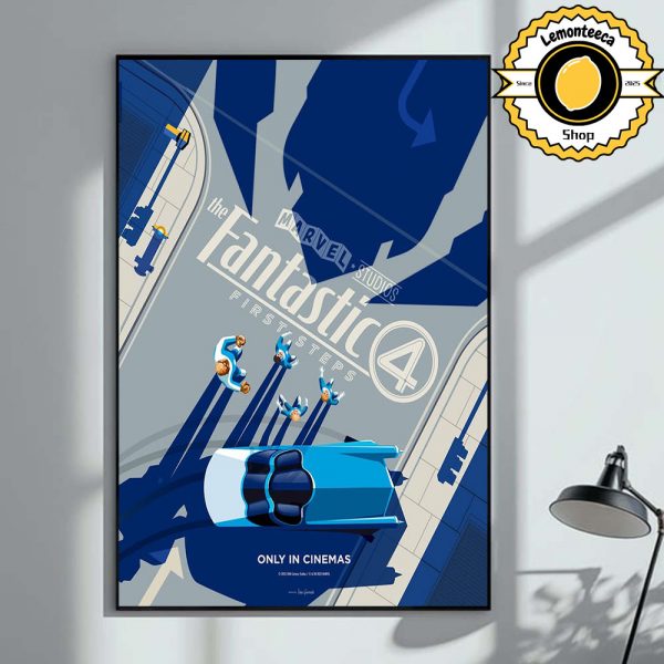 New Poster For Fantastic Four First Steps Only In Cinemas July 25 2025 Home Decor Poster Canvas
