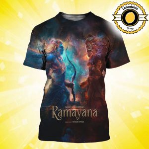 New Poster For Namit Malhotra’s Ramayana Immortal Story Of Rama Vs Ravana Part 1 On Diwali 2026 And Part 2 On Diwali 2027 All Over Print Shirt