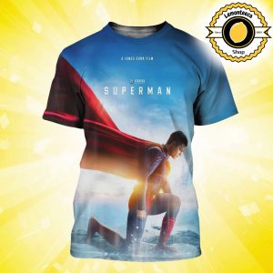 New Poster For Superman A James Gunn Flim DC Studio Only In Theaters July 11 2025 All Over Print Shirt