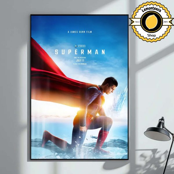 New Poster For Superman A James Gunn Flim DC Studio Only In Theaters July 11 2025 Home Decor Poster Canvas