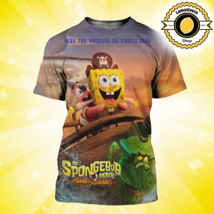 New Poster For The Spongebob Movie Search For Squarepants Near Far Wherever The Pirates Arrr Cover Titanic Only In Theatres On December 19 2025 All Over Print Shirt