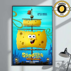 New Poster For The Spongebob Movie Search For Squarepants Ship’s About To Go Down Only In Theatres Chrismas December 19th 2025 Home Decor Poster Canvas