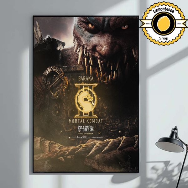 New Posters For Mortal Kombat 2 Cover Character Baraka Only In Theaters October 24 2025 Home Decor Poster Canvas