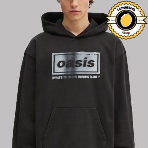 Oasis Live 25 What’s The Story Distressed Logo Unisex Hoodie