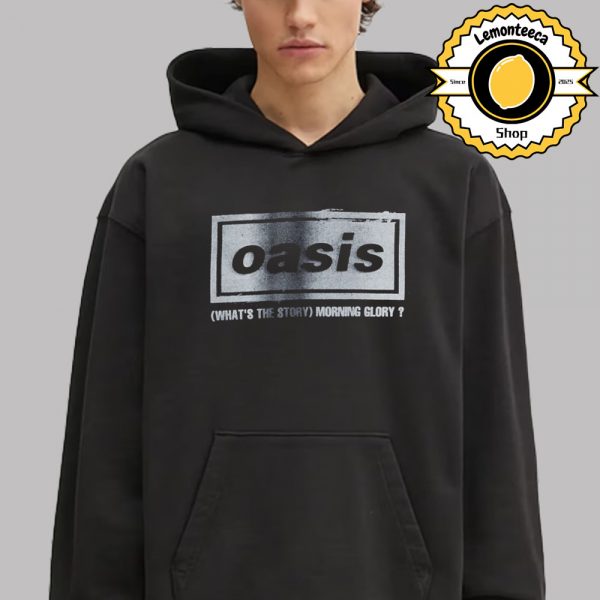 Oasis Live 25 What’s The Story Distressed Logo Unisex Hoodie