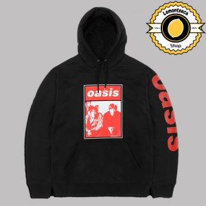 Oasis Live ’25 Wonderwall Red Photo Unisex Hoodie