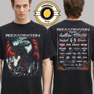 Rockamination Festival 2025 Merchandise Tee Lineup At Stadion Wilis In Madiun On July 12th 13th 2025 Two Sided Unisex T-Shirt