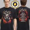 The Offspring Supercharged Worldwide North American Tour 2025 Merch Tee Rose Skull 2025 Tour Two Sided Unisex T-Shirt