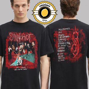 Slipknot 25th Anniversary Merch Tee Self Titled Track List Two Sided Unisex T-Shirt