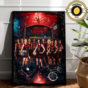 Stranger Things X  Indiana Fever 2025 Full Team WNBA Home Decor Poster Canvas