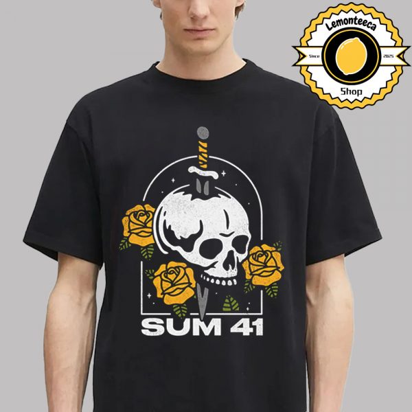 Sum 41 Merch Tee 2025 Summer Capsule Skull And Roses Unisex T-Shirt