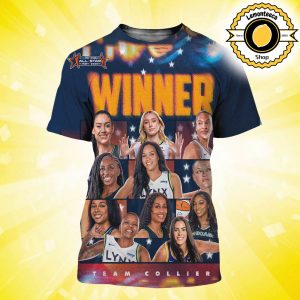Team Collier Are 2025 WNBA All Star Champions All Over Print Shirt